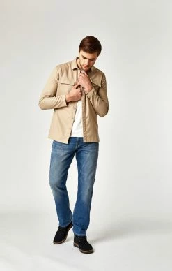 Mavi MYLES STRAIGHT LEG IN MID SHADED WILLIAMSBURG Denim