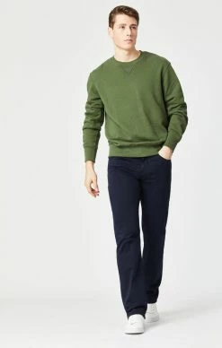 Mavi MATT RELAXED STRAIGHT LEG IN DARK NAVY TWILL