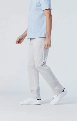Mavi Pants MATT RELAXED STRAIGHT LEG IN OYSTER MUSHROOM TWILL