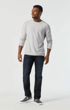 Mavi MARCUS SLIM STRAIGHT LEG JEANS IN DEEP INK CASHMERE Denim