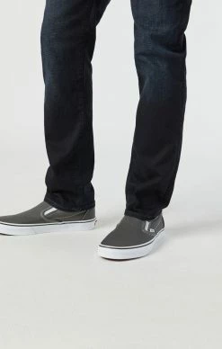 Mavi MARCUS SLIM STRAIGHT LEG JEANS IN DEEP INK CASHMERE Denim