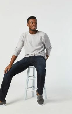 Mavi MARCUS SLIM STRAIGHT LEG JEANS IN DEEP INK CASHMERE Denim