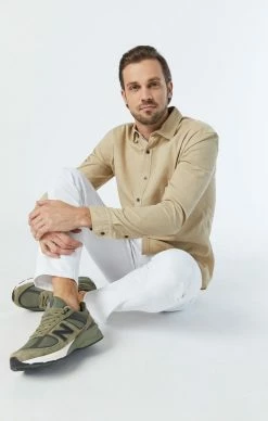 Mavi MARCUS SLIM STRAIGHT LEG IN DOUBLE WHITE SUPERMOVE