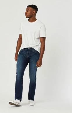 Mavi Denim JAKE SLIM LEG IN DARK BRUSHED ORGANIC MOVE