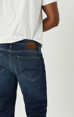 Mavi Denim JAKE SLIM LEG IN DARK BRUSHED ORGANIC MOVE