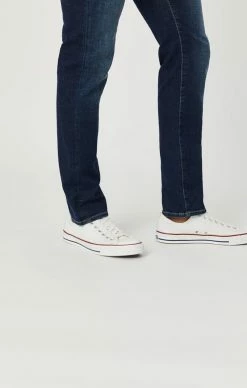 Mavi Denim JAKE SLIM LEG IN DARK BRUSHED ORGANIC MOVE