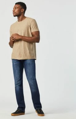 Mavi Denim ZACH STRAIGHT LEG IN DARK BRUSHED WILLIAMSBURG