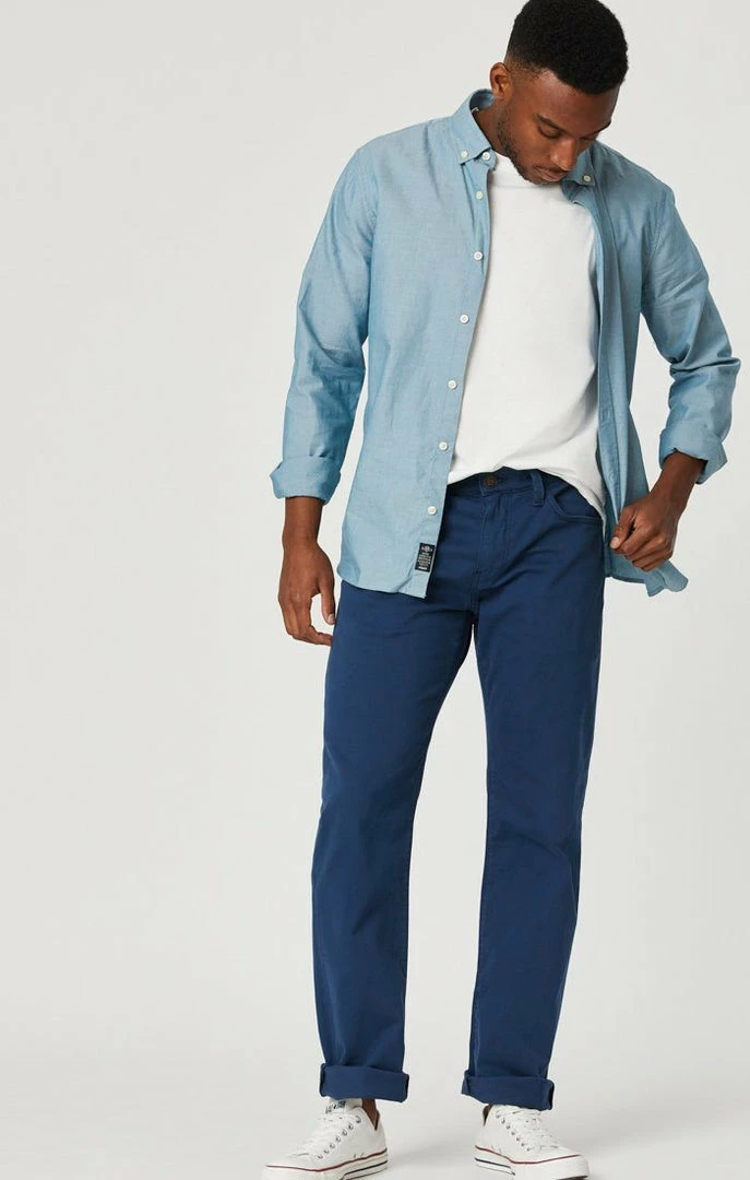 Brand new 👍 Mavi Pants ZACH STRAIGHT LEG IN NAVY TWILL ⭐ 2 Mavi Pants ZACH STRAIGHT LEG IN NAVY TWILL