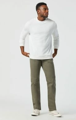 Mavi Pants ZACH STRAIGHT LEG IN DUSTY OLIVE TWILL