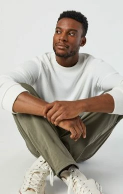 Mavi Pants ZACH STRAIGHT LEG IN DUSTY OLIVE TWILL