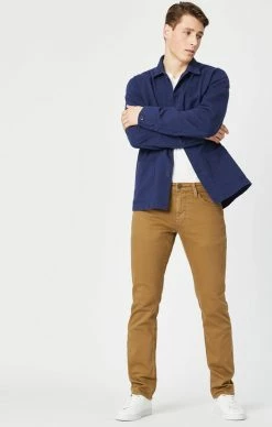 Mavi ZACH STRAIGHT LEG JEANS IN MOCCA COLORED DENIM