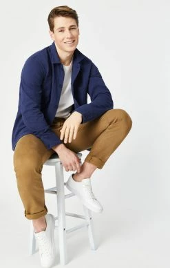 Mavi ZACH STRAIGHT LEG JEANS IN MOCCA COLORED DENIM