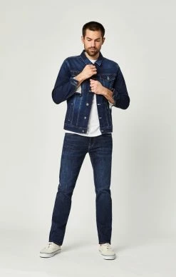 Mavi ZACH STRAIGHT LEG IN DEEP PORTLAND Denim