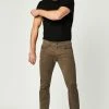 Mavi Pants ZACH STRAIGHT LEG IN MOREL SATEEN TWILL