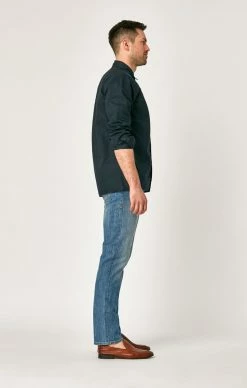 Mavi Denim ZACH STRAIGHT LEG IN MID FOGGY MAUI