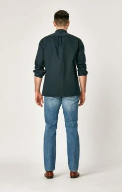 Mavi Denim ZACH STRAIGHT LEG IN MID FOGGY MAUI