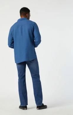 Mavi Denim ZACH STRAIGHT LEG IN MID ORGANIC MOVE
