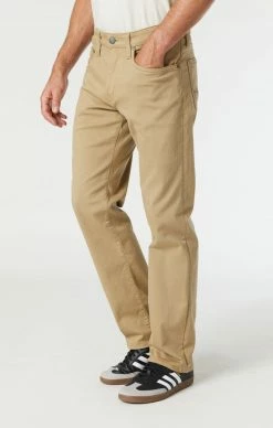 Mavi ZACH STRAIGHT LEG IN BRITISH KHAKI NEWPORT