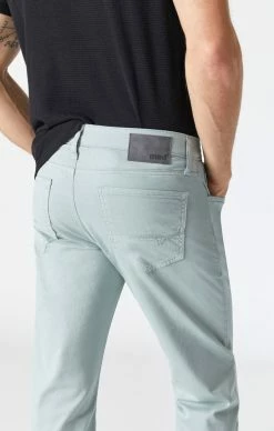 Mavi ZACH STRAIGHT LEG PANTS IN MIST TWILL