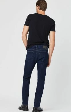 Mavi STEVE ATHLETIC FIT JEANS IN DARK INK SUPERMOVE Denim