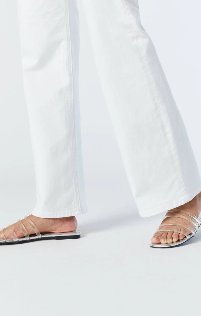 Cheap 👏 Mavi VICTORIA WIDE LEG 👖 JEANS IN WHITE STRETCH Denim 🥰 2 Mavi VICTORIA WIDE LEG JEANS IN WHITE STRETCH Denim