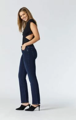 Mavi KENDRA STRAIGHT LEG IN INK BRUSHED INDIGO MOVE Denim