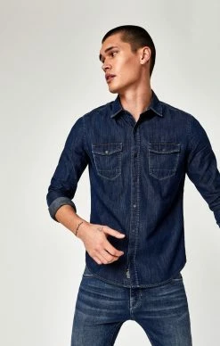 Outlet Mavi Jeans Store 25 Mavi RIO SHIRT IN DEEP BRUSHED Shirts