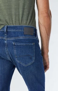 Mavi JAKE SLIM LEG JEANS IN INDIGO BRUSHED WILLIAMSBURG