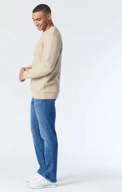 Mavi MATT RELAXED STRAIGHT LEG IN MID USED ORGANIC MOVE Denim