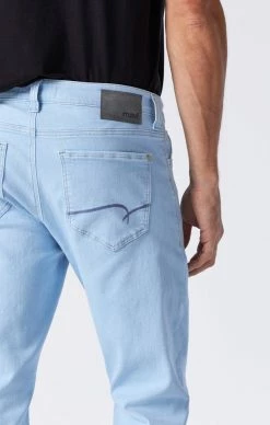 Mavi Denim ZACH STRAIGHT LEG JEANS IN ICE FEATHER BLUE