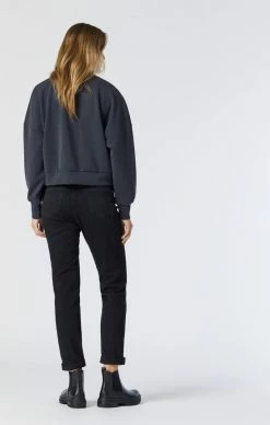 Mavi KATHLEEN SLIM BOYFRIEND IN BLACK FEATHER BLUE