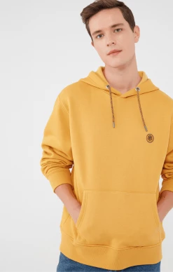 Mavi HOODED SWEATSHIRT IN MUSTARD