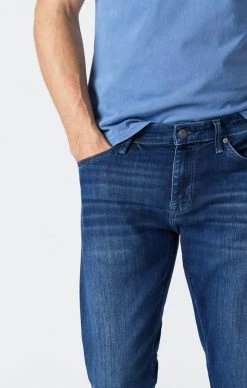 Mavi MARCUS SLIM STRAIGHT LEG JEANS IN INDIGO SUPERMOVE