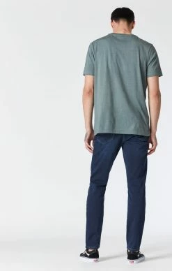 Mavi STEVE ATHLETIC FIT JEANS IN BLUE BLACK ATHLETIC Denim