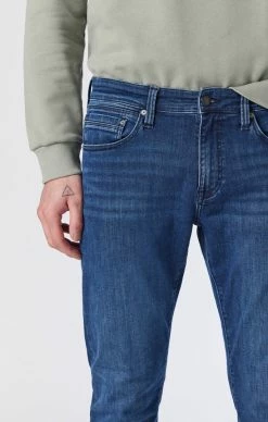 Mavi JAKE SLIM LEG JEANS IN MIDNIGHT WILLIAMSBURG Denim