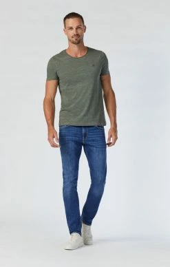 Mavi JAKE SLIM LEG JEANS IN INDIGO BRUSHED WILLIAMSBURG