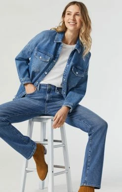 Mavi FIONA RELAXED DENIM SHIRT IN SKY ORGANIC BLUE