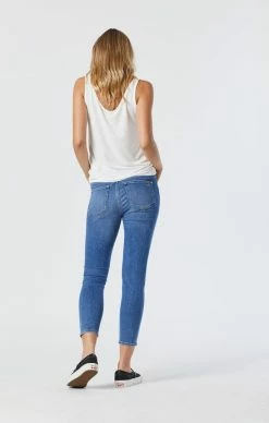Mavi TESS SKINNY IN MID RIPPED FEATHER BLUE