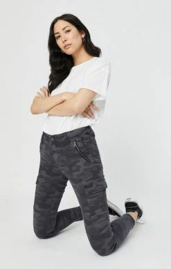 Mavi JULIETTE SKINNY CARGO IN SMOKE CAMO Pants
