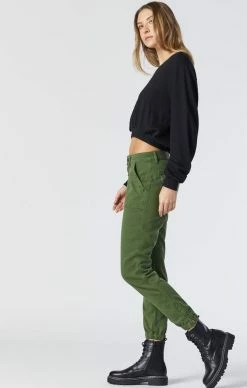 Mavi Pants IVY SLIM CARGO IN CHIVE CASUAL COMFORT