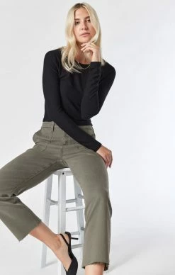 Mavi SHELIA FRONT POCKET STRAIGHT PANTS IN KALAMATA TWILL