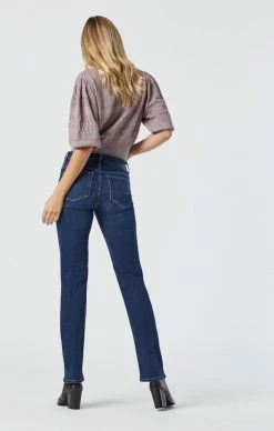 Mavi Denim KENDRA STRAIGHT LEG IN DARK BLUE SUPERSOFT