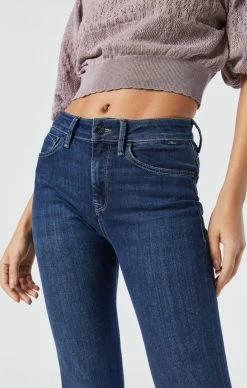 Mavi Denim KENDRA STRAIGHT LEG IN DARK BLUE SUPERSOFT