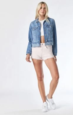 Cheap ๐ Mavi SIENNA CROP JACKET IN MID DENIM ๐ 11 Mavi SIENNA CROP JACKET IN MID DENIM