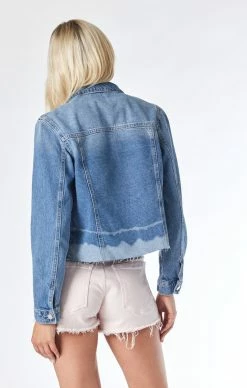 Cheap ๐ Mavi SIENNA CROP JACKET IN MID DENIM ๐ 10 Mavi SIENNA CROP JACKET IN MID DENIM