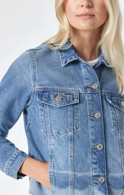 Cheap ๐ Mavi SIENNA CROP JACKET IN MID DENIM ๐ 12 Mavi SIENNA CROP JACKET IN MID DENIM