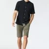 Mavi JACOB SHORTS IN DUSTY OLIVE SATEEN TWILL