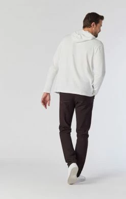 Mavi JAKE SLIM LEG PANTS IN BROWN FANCY