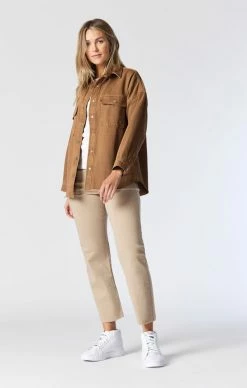 Mavi TAMARA OVERSIZED DENIM SHIRT IN TANNIN DENIM