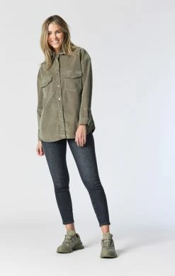 Mavi LIVIA OVERSIZED DENIM SHIRT IN ALOE CORD